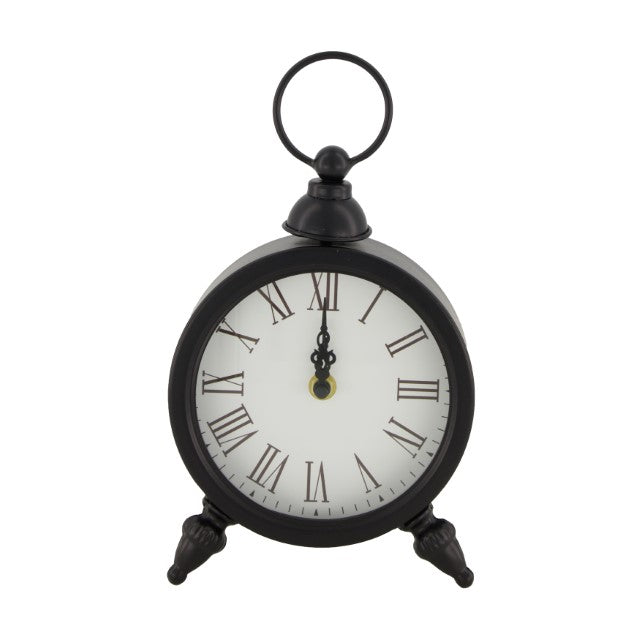 Zwarte staande klok metaal