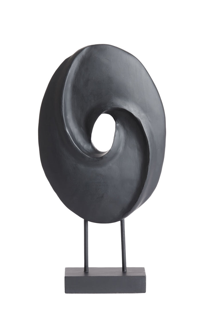 Decoration on stand ZORATI - 24x9x46.5cm - Wood black