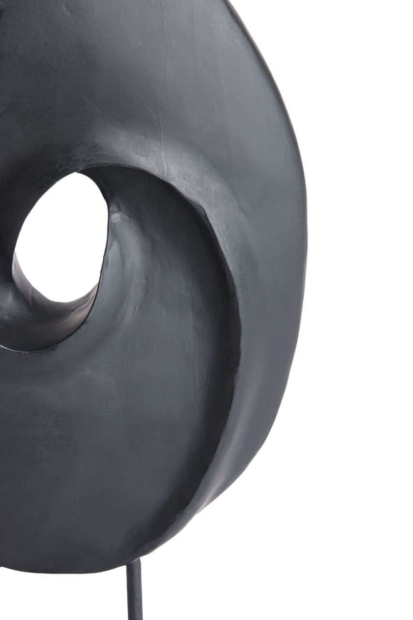 Decoration on stand ZORATI - 24x9x46.5cm - Wood black