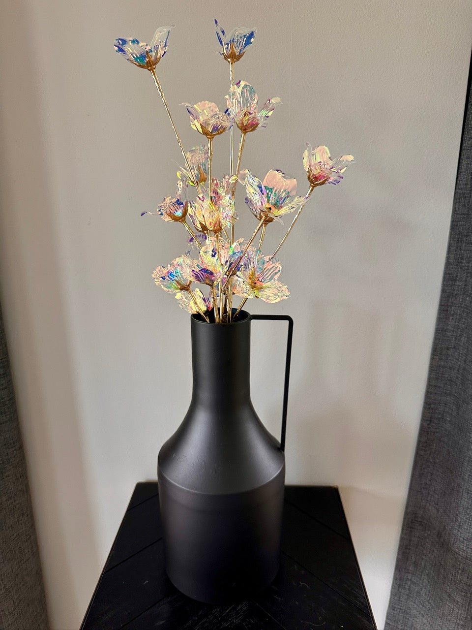 Iriserende bloemen - 2 takken - 60cm hoog