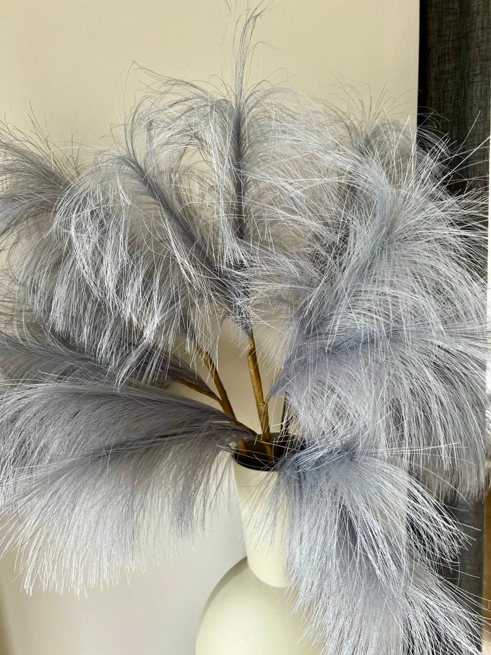 Shop the look - set of 2 vases with 3 artificial pampas plumes
