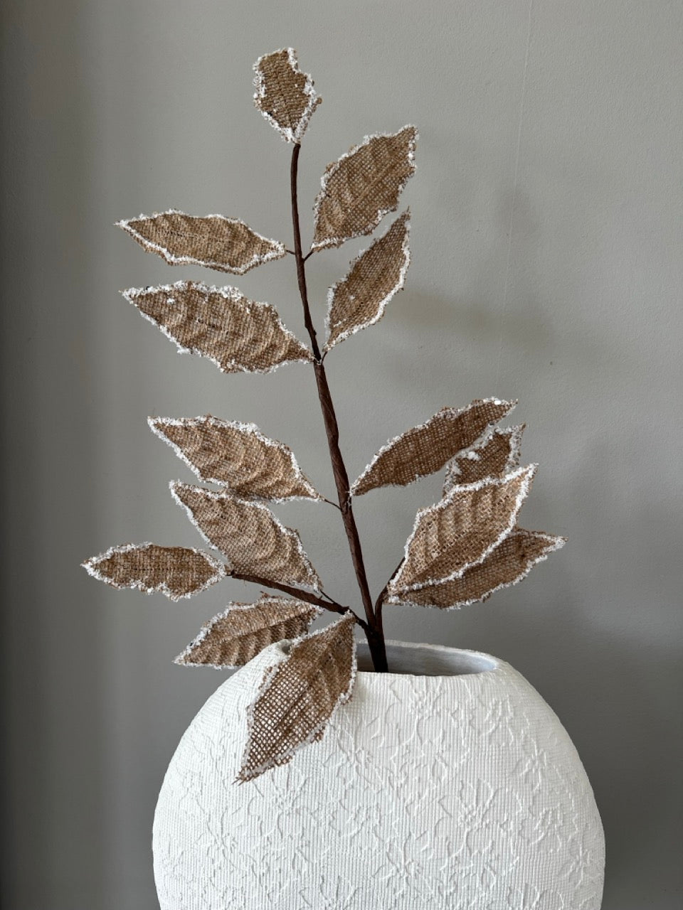 Tak met jute bladeren - 76cm hoog