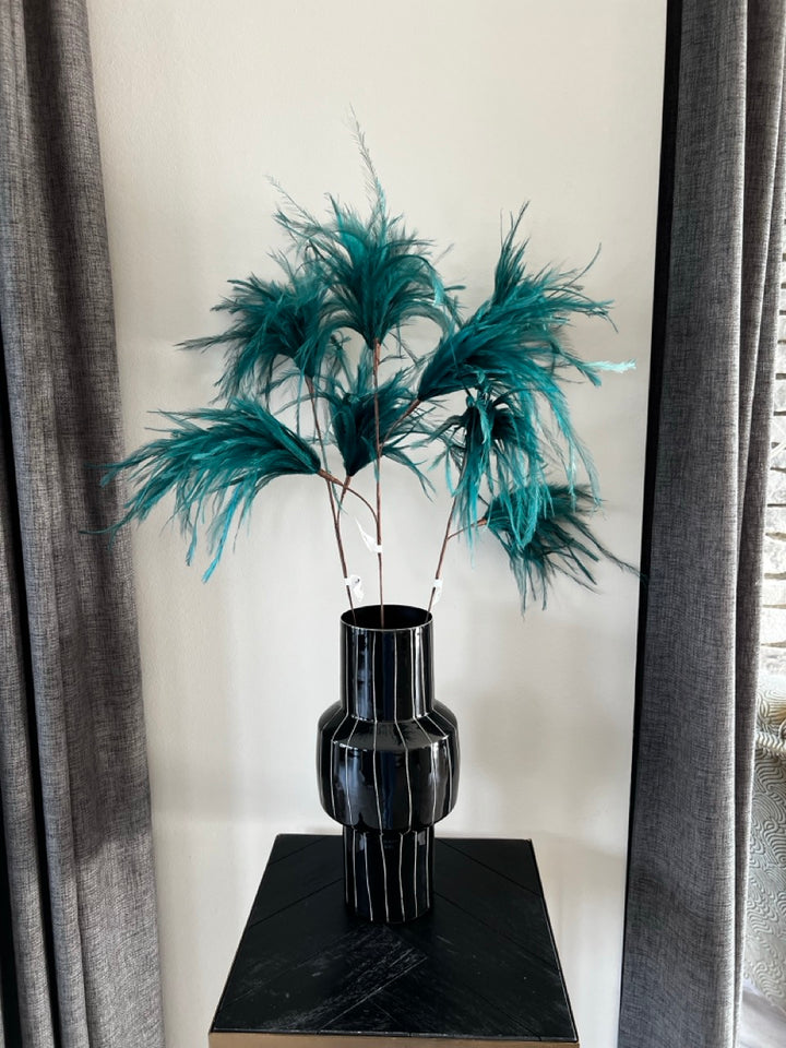 Veren pluim - 78 cm - Blauw