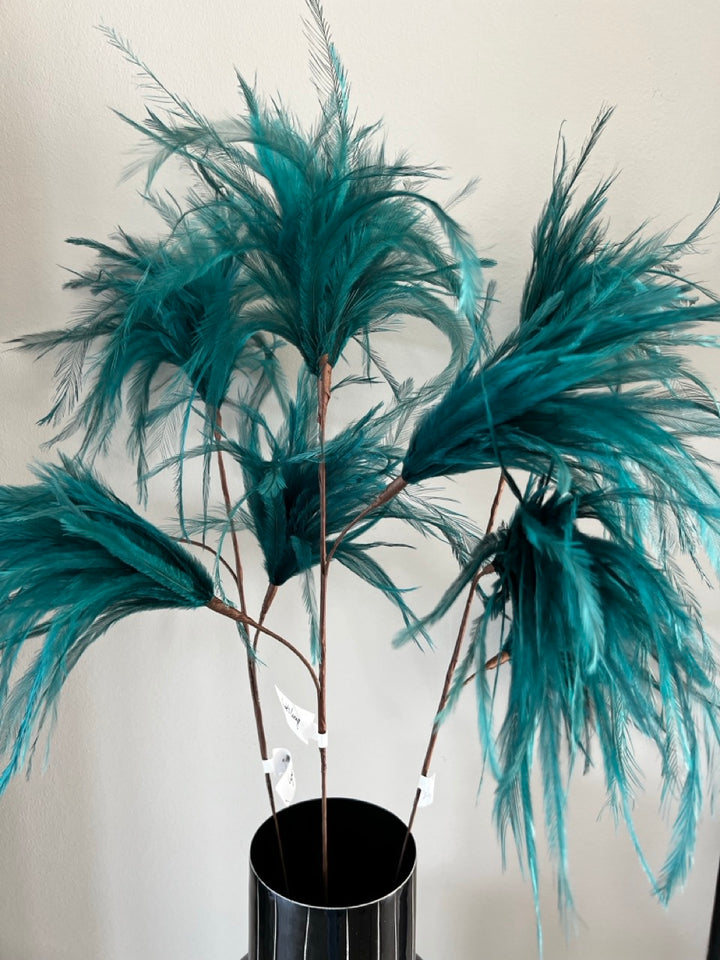 Veren pluim - 78 cm - Blauw
