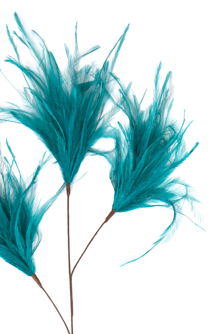 Veren pluim - 78 cm - Blauw