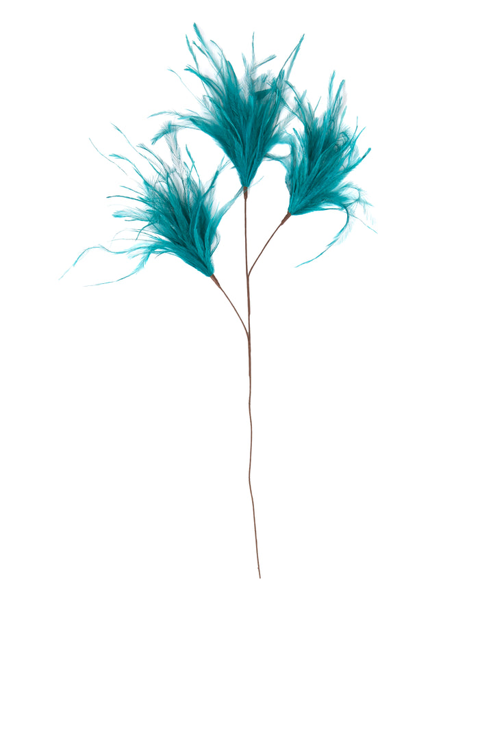 Veren pluim - 78 cm - Blauw