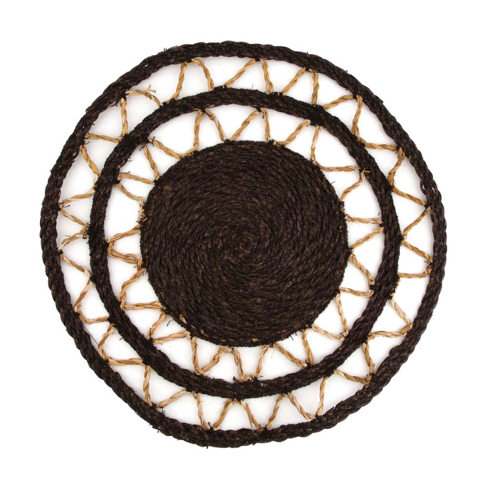 Placemat Grass - brown - Ø38x1.5cm