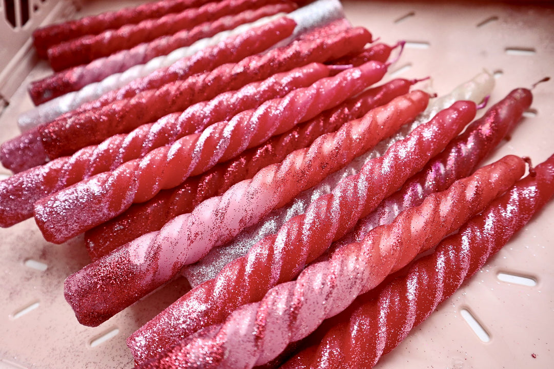 Swirl kaarsen - Merry Lights - 4 stuks