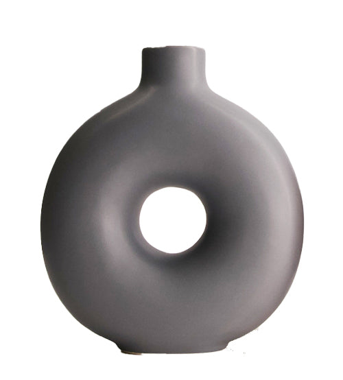 Vase "modern round" - 17.2x6.5x20cm - 2 variants