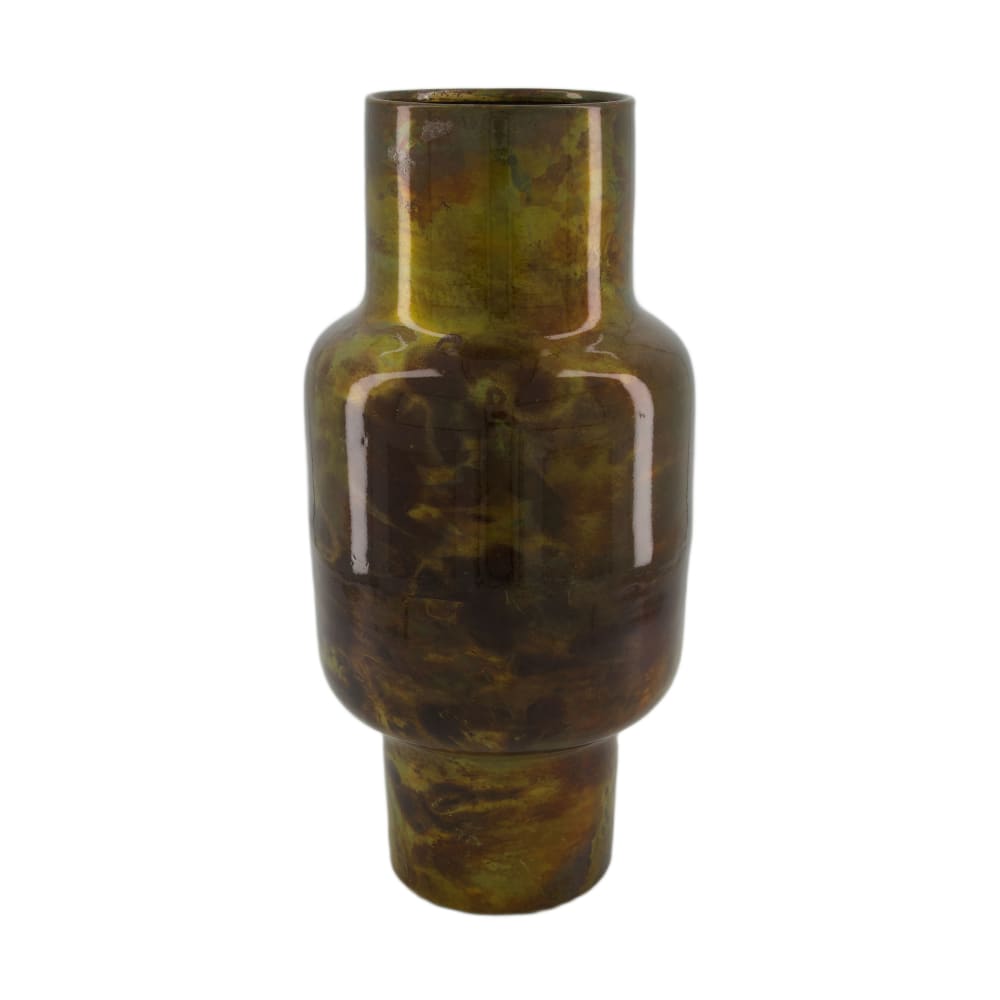 Modern vase “Antique Green” - 38 cm high - Bronze/Green metal