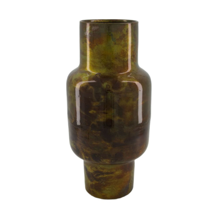 Moderne vaas “Antique Green” - 38 cm hoog - Brons/Groen metaal