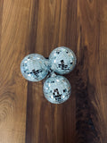 3 Discobal Ornamenten 8cm - Zilver