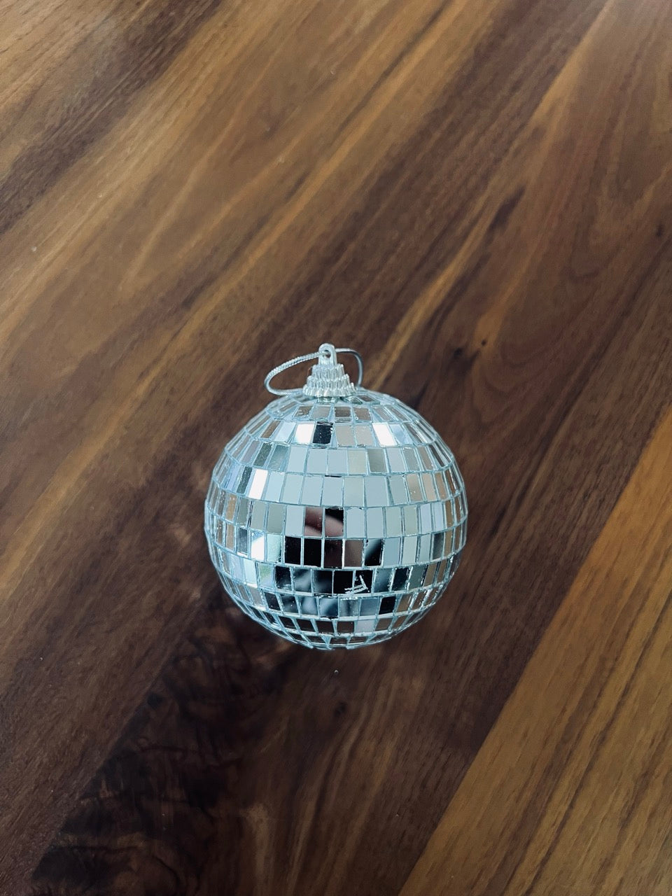 3 Discobal Ornamenten 8cm - Zilver