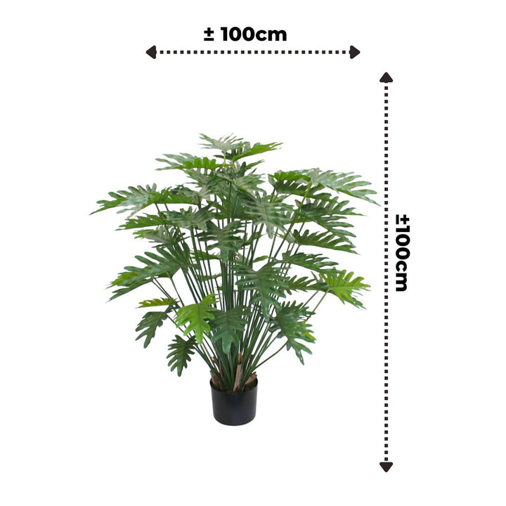 Philodendron Kunstplant - 100cm hoog