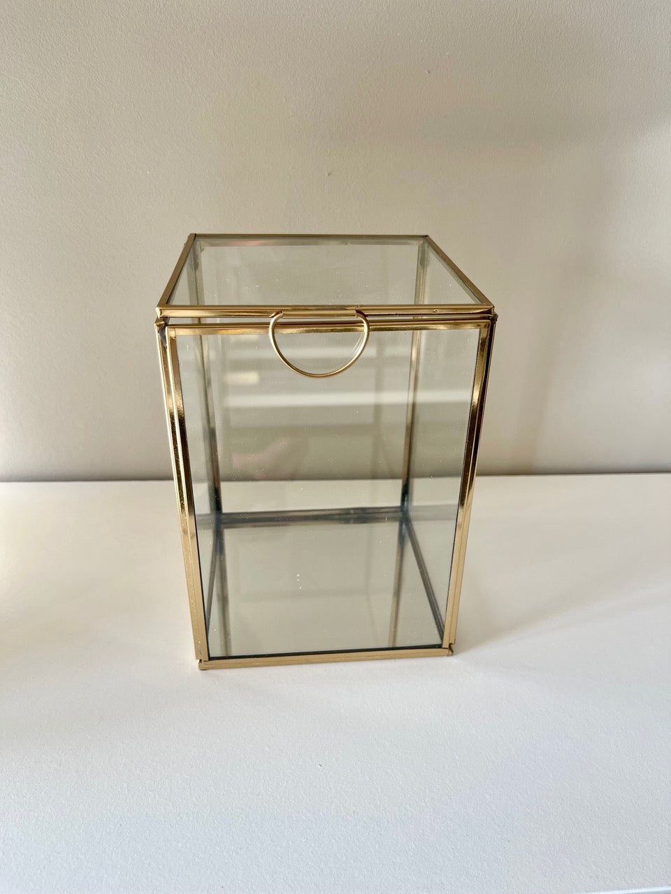 Deco box spiegel - 12x12x17 cm - Goud