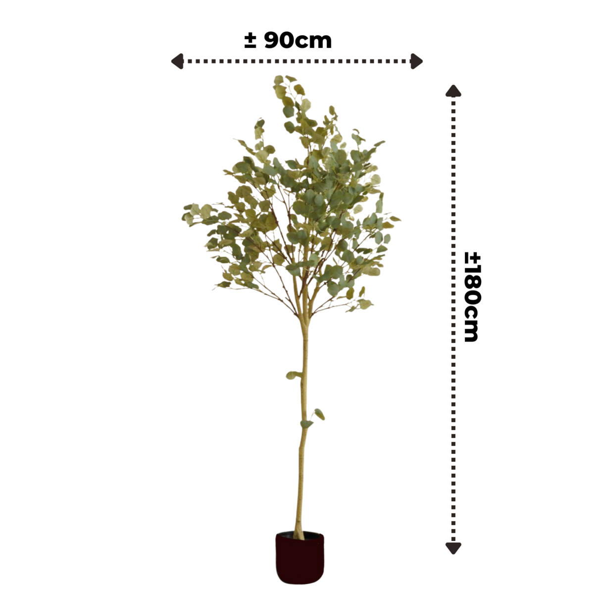 Kunstplanten Eucalyptusboom Kunstmatig, Eucalyptusboom Faux Realistisch Zijden Bladeren Binnen Buiten Kantoor Thuis Kunstboom (Size : 6ft Kunstplanten Eucalyptusboom Kunstmatig, Eucalyptusboom Faux Realistisch Zijden Bladeren Binnen Buiten Kantoor Thuis Kunstboom (Size : 6ft