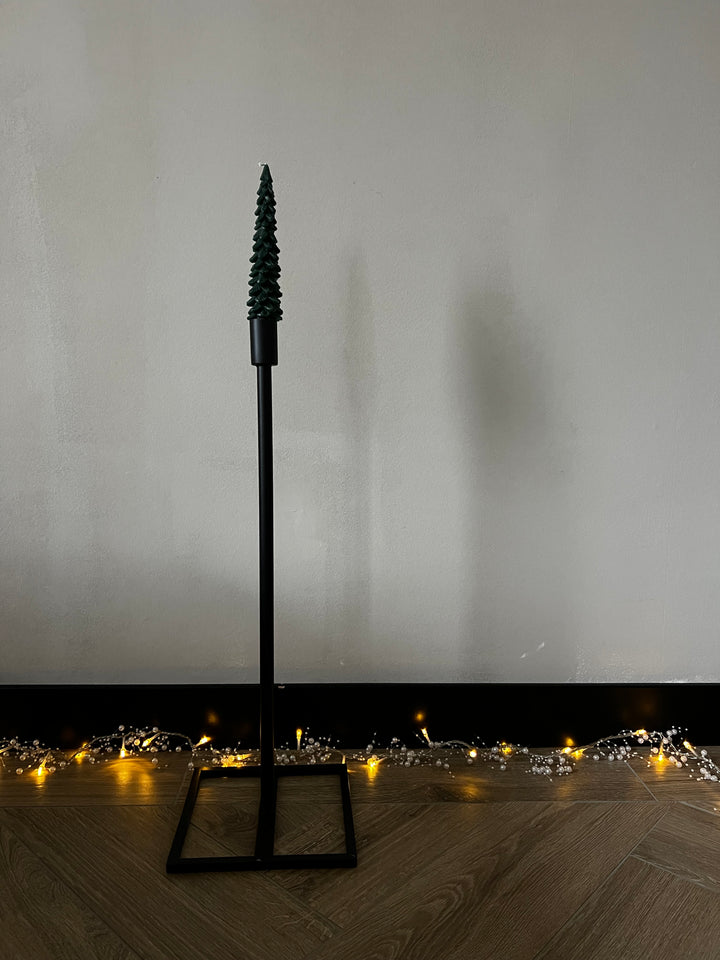 Kaarshouder "Standing Elegance" - ↑58 cm / →20 cm - metaal zwart