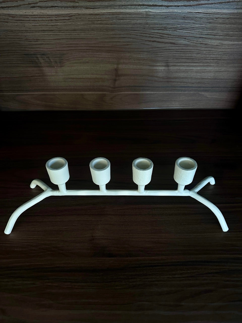 Kandelaar 4L CALZADA - 38x11,5x10 cm - Crème