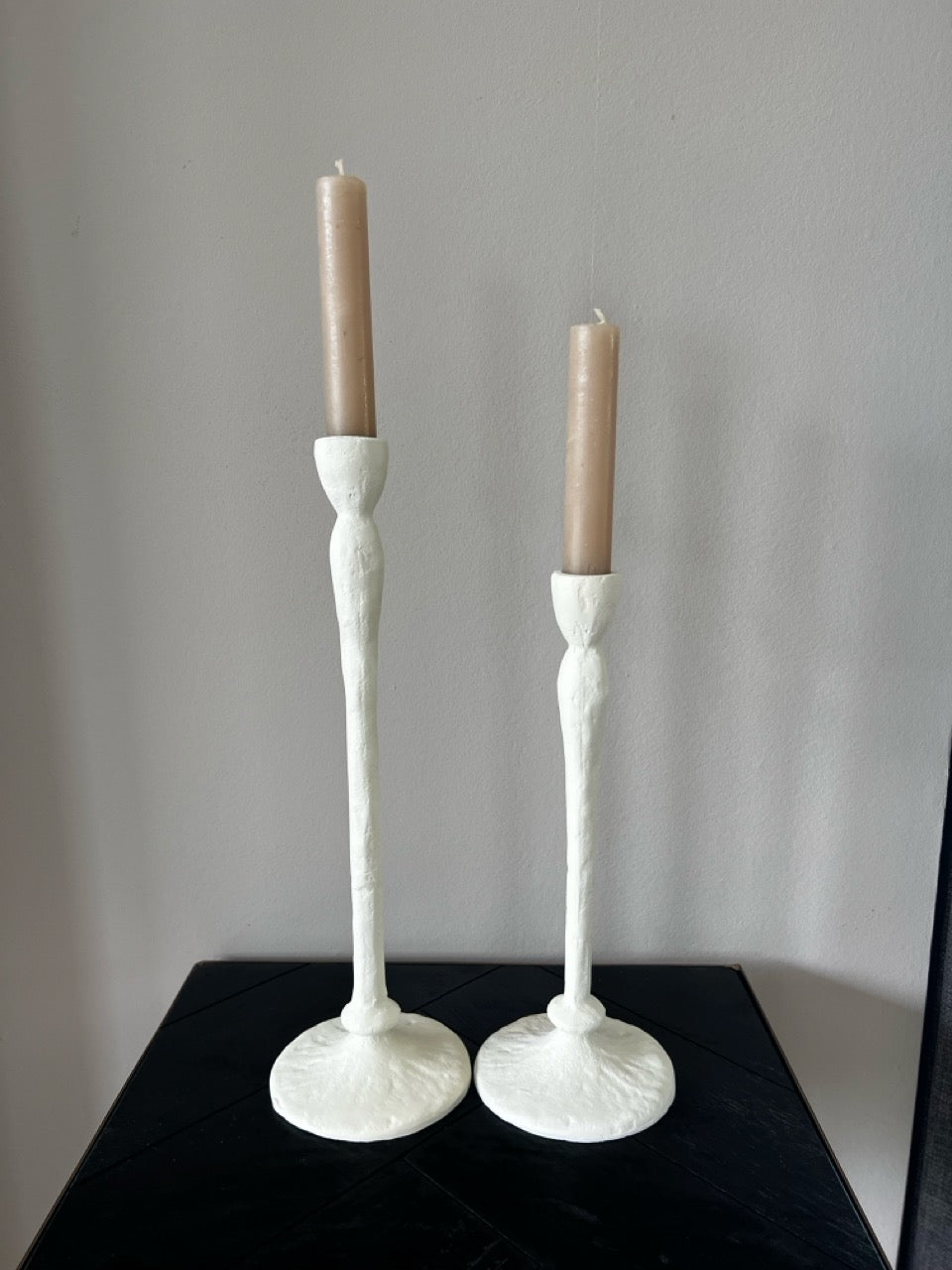 Kandelaars ASOLO - mat crème - 2 varianten