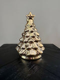 Kerstboom Goud - 12x17 cm - keramiek