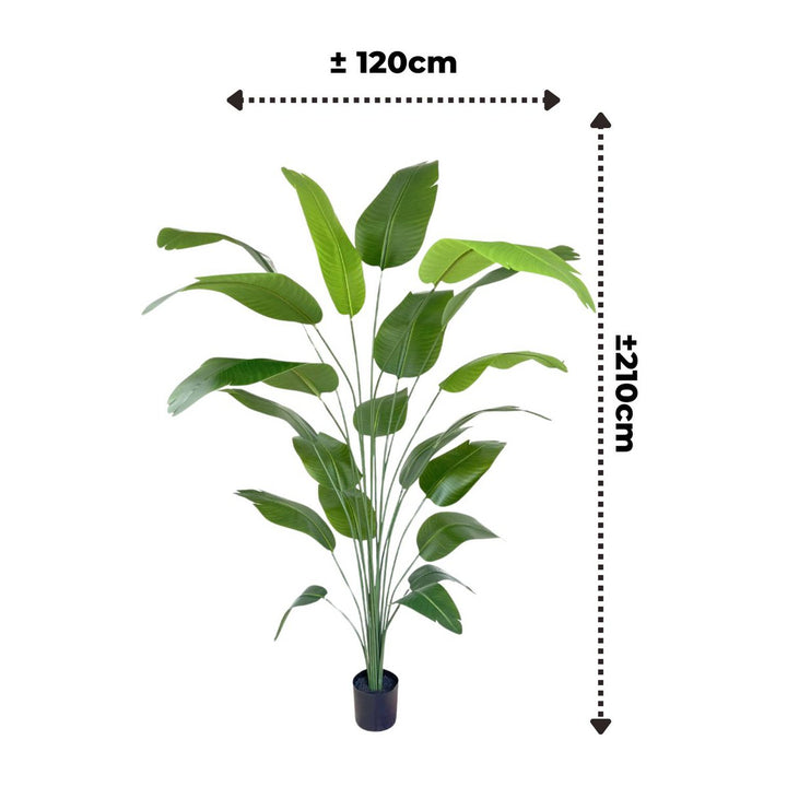 Kunst paradijsvogelplant - 210cm hoog