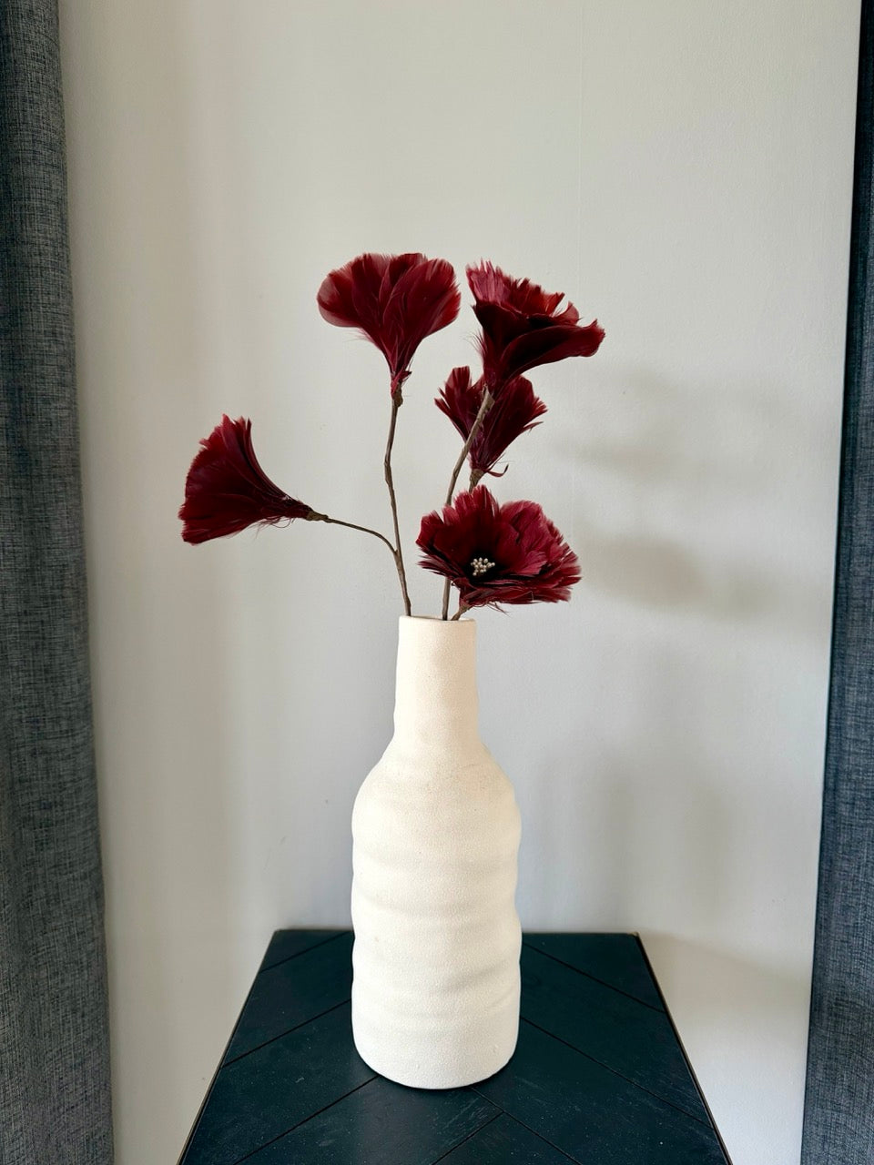 Kunstbloem Takken Velvet Bordeaux – 2 takken - 75 cm