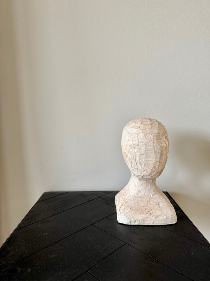 Ornament Hoofd Sculptuur – Crème & Bruin – 2 varianten