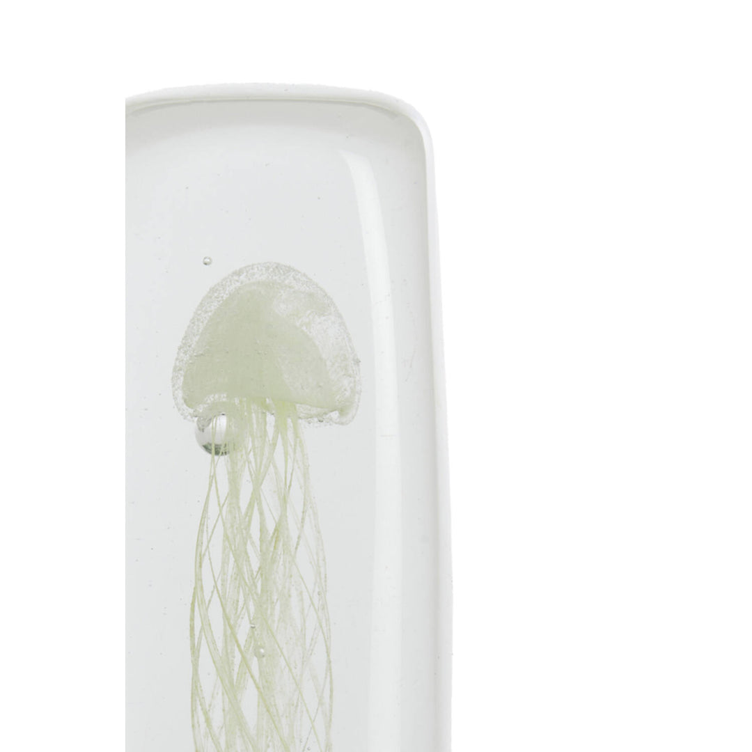 Ornament JELLYFISH - Glas crème - 2 varianten