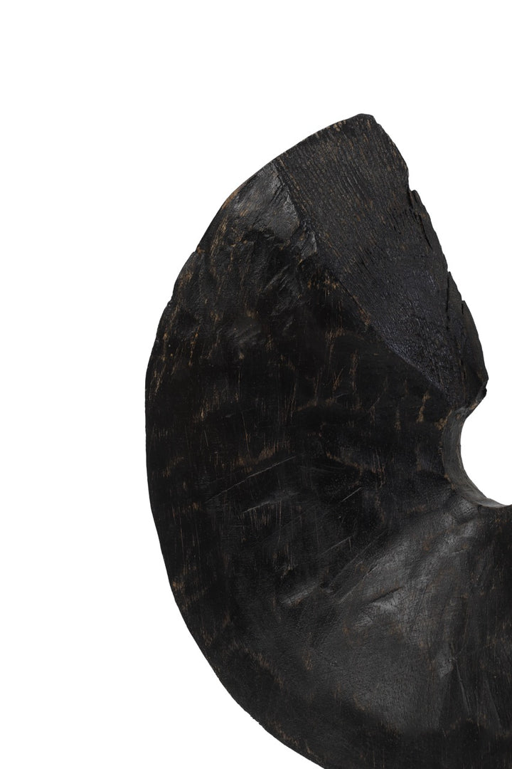 Ornament ODION hout - 30,5x8,5x47,5cm - Zwart