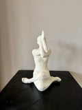 Ornament Woman Yoga - 24x15x18cm - cream
