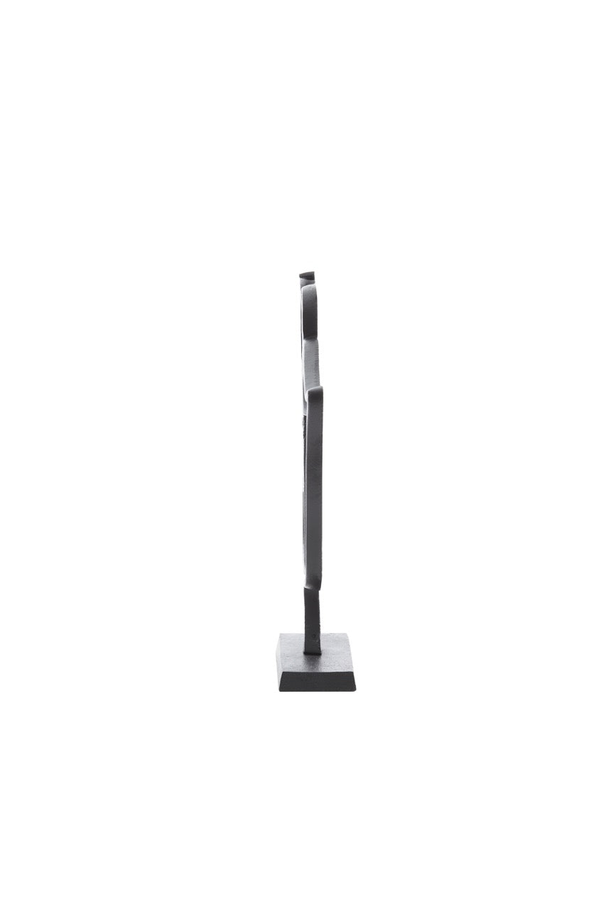 Ornament op standaard FACE Bril - 34x8x35 cm - Zwart