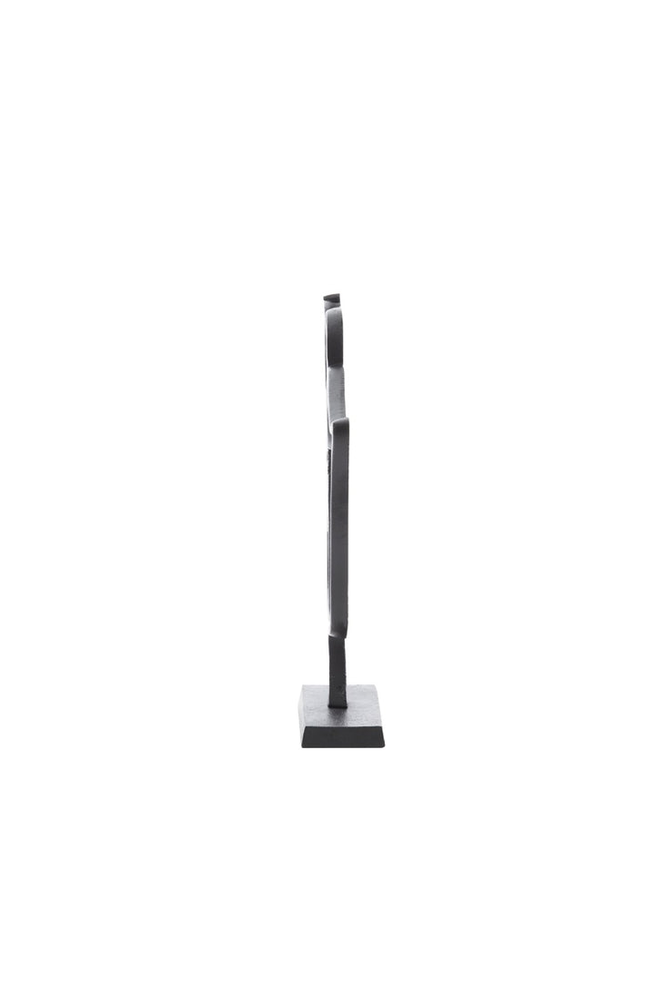 Ornament op standaard FACE Bril - 34x8x35 cm - Zwart