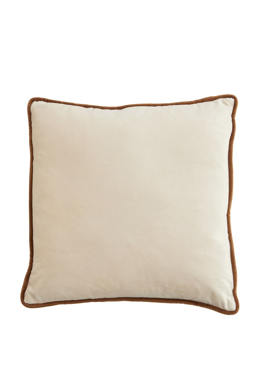 Sierkussen CIVENS - 45x45cm - crème-zand