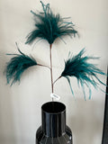 Feather plume - 78 cm - Blue