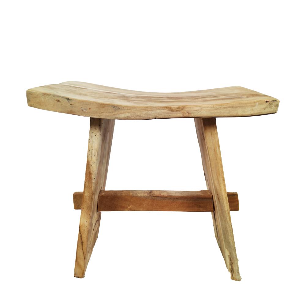Teak stool -↑47 cm / →28 cm - Natural