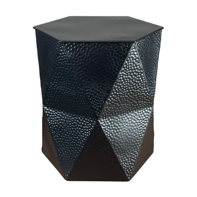 Bijzettafel Metaal Hexagon - zwart