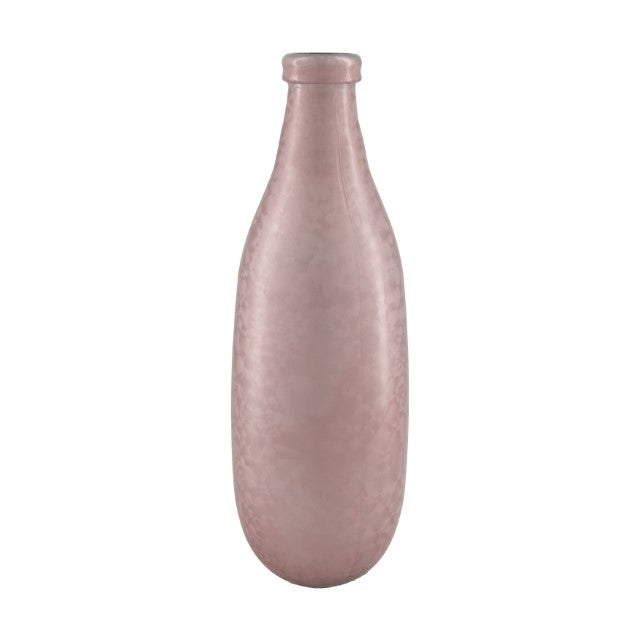 Vase 100% recycled glass - Pink - Ø15x40cm