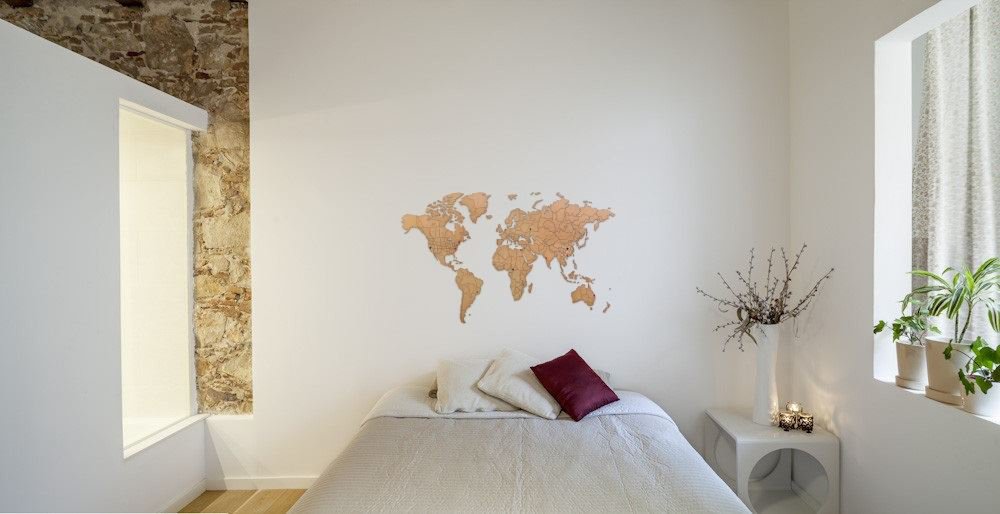 Luxury Wooden World Map - L(150x90cm) - Puzzle - Brown