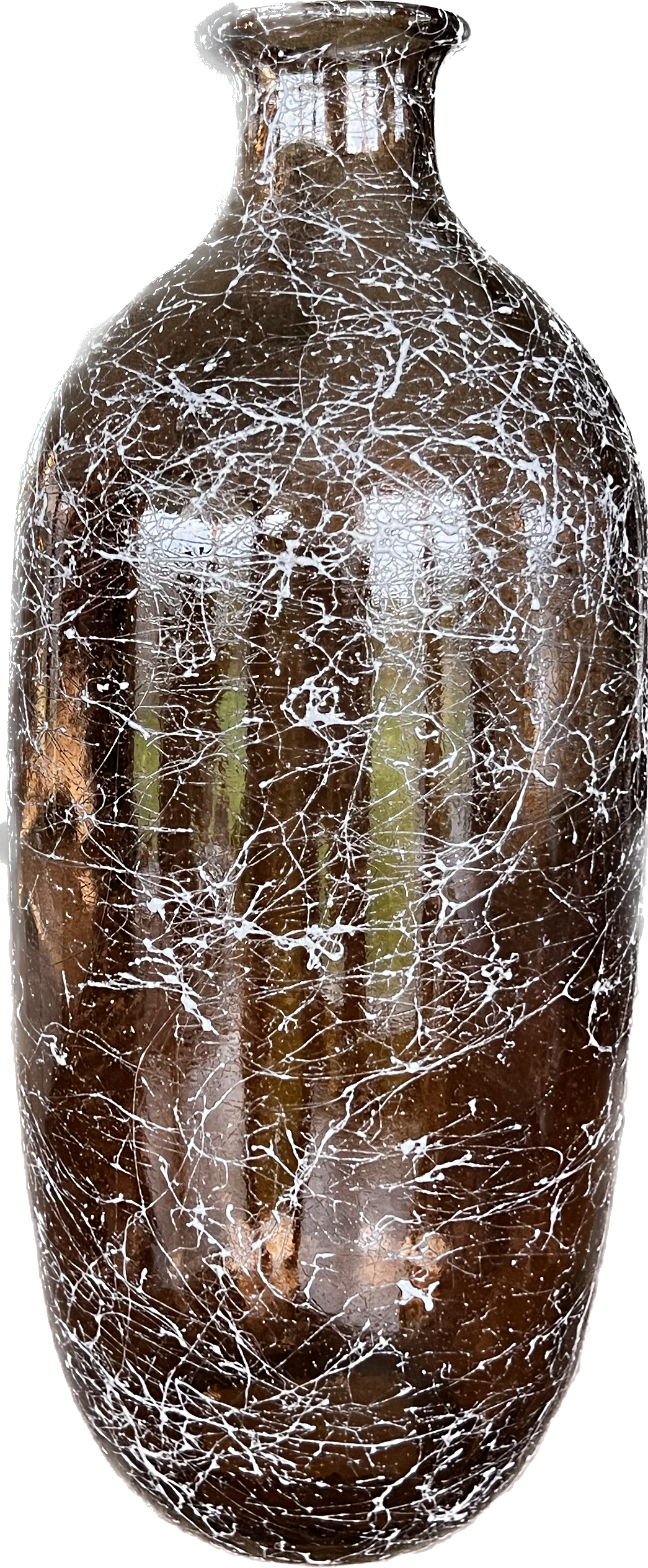 Vase recycled glass - Cobweb - Ø13x31cm
