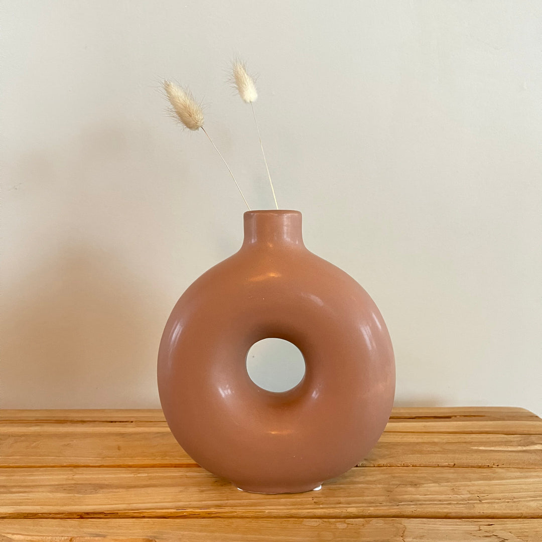 Vase "modern round" - 17.2x6.5x20cm - 2 variants