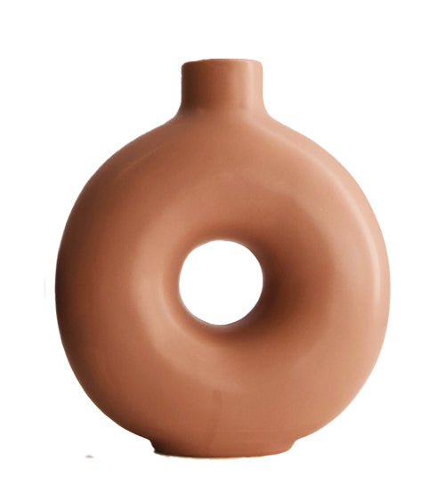 Vase "modern round" - 17.2x6.5x20cm - 2 variants