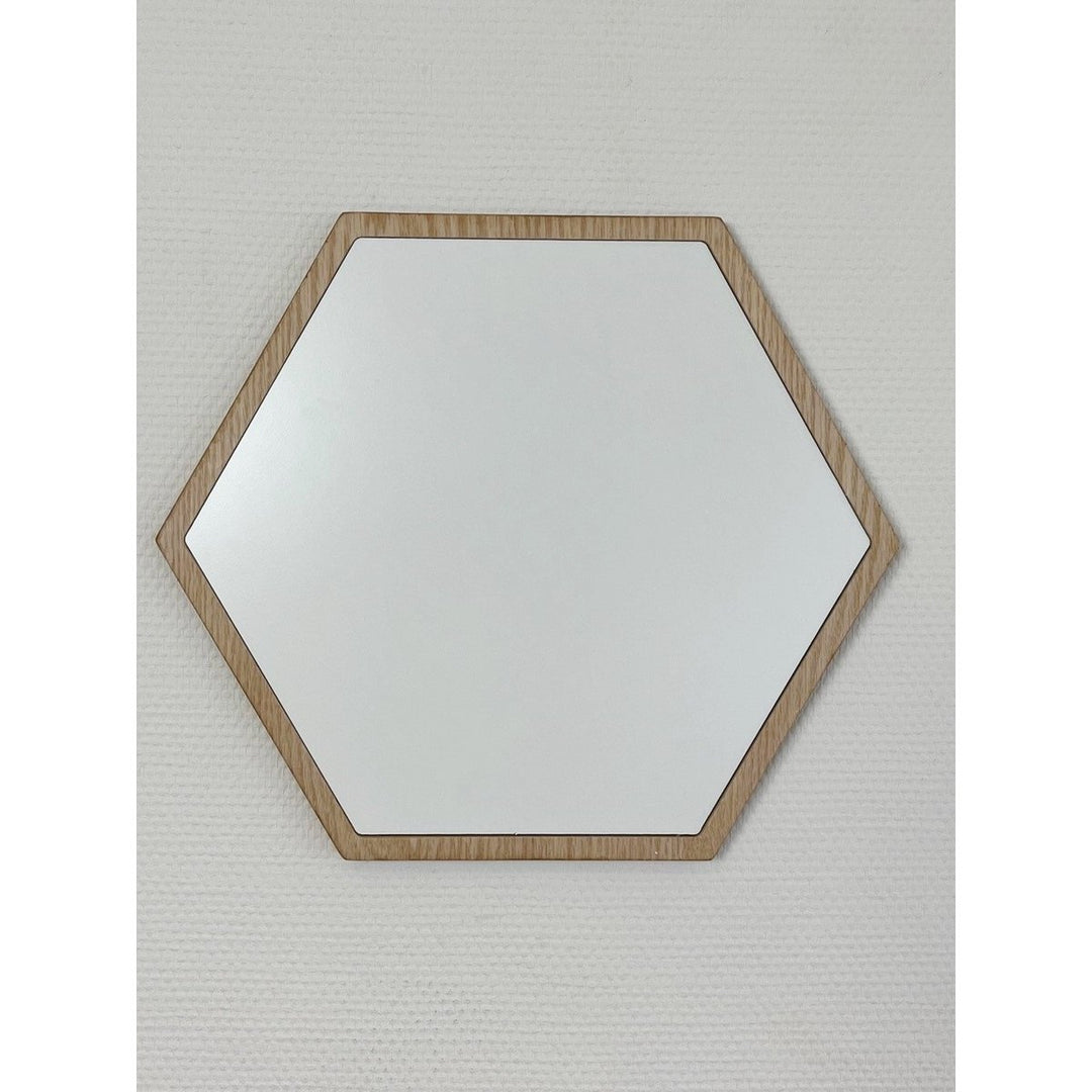 Whiteboard Hexagon Wanddecoratie - 32x37x1cm