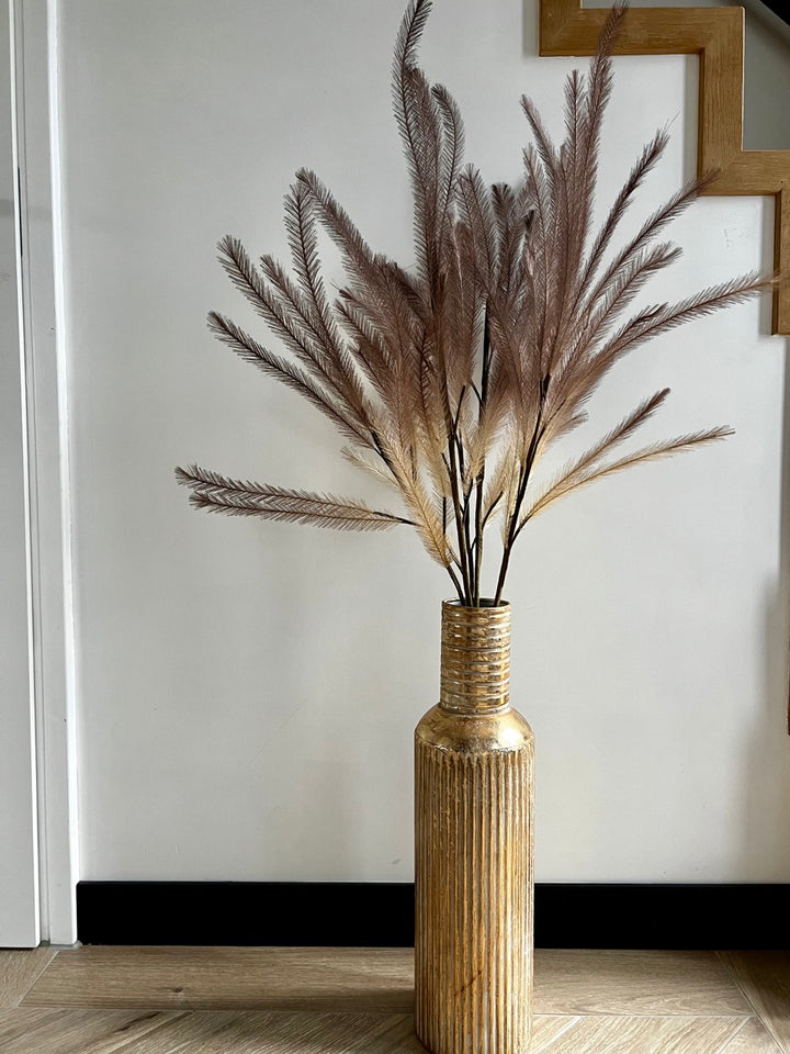 Droogbloemen Artificial Pluim - zand bruin - 108 cm hoog